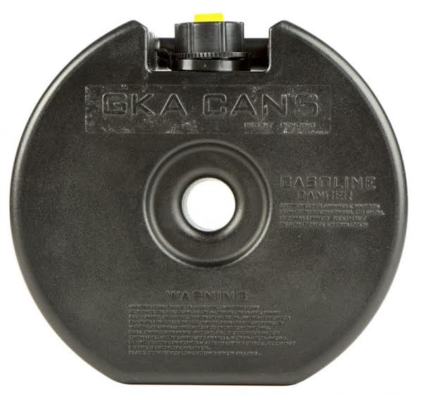 Канистра круглая GKA «НЗ» в запасное колесо 4 литра черная