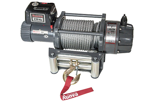 Лебёдка электрическая 24V Runva 20000 lbs (влагозащищенная)
