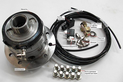 Дифференциал с пневматической блокировкой &amp;quot;Спрут&amp;quot; для УАЗ мост Спайсер
