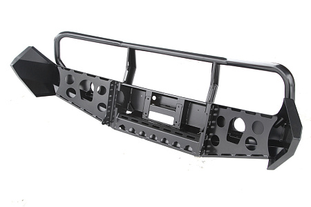 Бампер РИФ передний Nissan Navara D40/Pathfinder R51 2010+ с доп. фарами и кенгурином