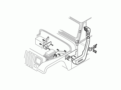 Шноркель JEEP WRANGLER YJ 86-95