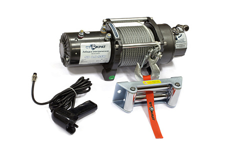 Лебедка автомобильная СТОКРАТ SD 8.0 SSW (короткий барабан), 12 Вольт.