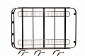 Багажник стальной для УАЗ Патриот/ Tagaz Tager L=2.1м 6 опор