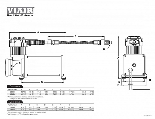 Компрессор стационарный 12V VIAIR 250C IG