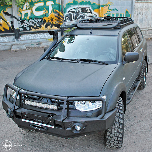 Багажник стальной серии КЛАССИЧЕСКИЙ, MMC PAJERO SPORT 2010- размер корзины 2035х1057мм