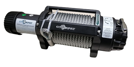 Лебедка индустриальная СТОКРАТ HD 15.5 WP24, 24V
