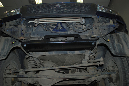 Набор из площадки и крепежа для скрытой установки лебедок СТОКРАТ в штатный бампер автомобиля УАЗ Patriot (Патриот)